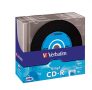   VERBATIM CD-R lemez, bakelit lemez-szerű felület, AZO, 700MB, 52x, 10 db, vékony tok, VERBATIM "Vinyl"