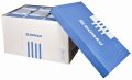   DONAU Archiválókonténer, levehető tető, 545x363x317 mm, karton, DONAU, kék-fehér