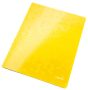   LEITZ Gyorsfűző, laminált karton, A4, LEITZ "Wow", sárga