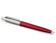   PARKER Golyóstoll, 0,7 mm, ezüst színű klip, piros tolltest, PARKER "Royal Jotter Originals", kék