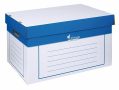   VICTORIA Archiválókonténer, 320x460x270 mm, karton, VICTORIA, kék-fehér