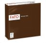   FATO Szalvéta, 1/4 hajtogatott, 33x33 cm, FATO "Smart Table", csokoládé barna