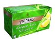   TWININGS Zöldtea, 25x1,6 g, TWININGS "Green Tea & Lemon”