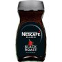   NESCAFE Instant kávé, 200 g, üveges, NESCAFÉ "Black Roast"