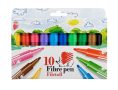  ICO Filctoll készlet, 1-3 mm, ICO "Süni", 10 különböző szín