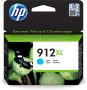   HP 3YL81AE Tintapatron Officejet 8023 All-in-One nyomtatókhoz, HP 912XL, cián, 825 oldal