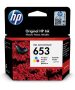   HP 3YM74AE Tintapatron DeskJet Plus Ink Advantage 6075 All-in-One nyomtatóhoz, HP 653, c+m+y, 200 oldal