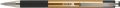   ZEBRA Golyóstoll, 0,24 mm, nyomógombos, pezsgő színű tolltest, ZEBRA "F-301 A", kék