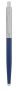   ZEBRA Golyóstoll, 0,24 mm, nyomógombos, ezüst színű klip, kék tolltest, ZEBRA "901", kék