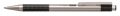   ZEBRA Golyóstoll, 0,24 mm, nyomógombos, rozsdamentes acél, fekete tolltest, ZEBRA "F-301", kék