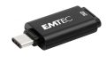   EMTEC Pendrive, 32GB, USB-C 3.2, EMTEC "D400 Type-C", fekete