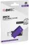   EMTEC Pendrive, 8GB, USB 2.0, EMTEC "C350 Brick", lila