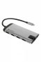   VERBATIM USB elosztó-HUB, USB-C/USB 3.0/HDMI/Ethernet/SD/microSD, VERBATIM