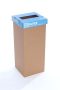   RECOBIN Szelektív hulladékgyűjtő, újrahasznosított, angol felirat, 60 l, RECOBIN "Office", kék