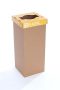   RECOBIN Szelektív hulladékgyűjtő, újrahasznosított, angol felirat, 50 l, RECOBIN "Office", sárga