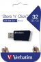   VERBATIM Pendrive, 32GB, USB 3.2, 80/25MB/sec, VERBATIM "Store n Click", fekete