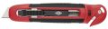   WEDO Univerzális kés, 18 mm, fóliavágóval, WEDO, "Safety" piros/fekete