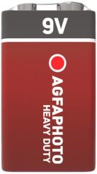 AGFAPHOTO Elem, 9V, 1 db, féltartós (szén-cink), zsugor, AGFAPHOTO "Heavy Duty" AGFAPHOTO Elem, 9V, 1 db, féltartós (szén-cink), zsugor, AGFAPHOTO "Heavy Duty"