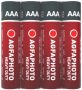   AGFAPHOTO Elem, AAA, 4 db, féltartós (szén-cink), zsugor, AGFAPHOTO "Heavy Duty"