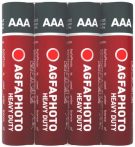 AGFAPHOTO Elem, AAA, 4 db, féltartós (szén-cink), zsugor, AGFAPHOTO "Heavy Duty" AGFAPHOTO Elem, AAA, 4 db, féltartós (szén-cink), zsugor, AGFAPHOTO "Heavy Duty"
