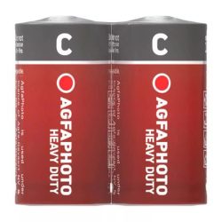 AGFAPHOTO Elem, C baby, 2 db, féltartós (szén-cink), zsugor, AGFAPHOTO "Heavy Duty" AGFAPHOTO Elem, C baby, 2 db, féltartós (szén-cink), zsugor, AGFAPHOTO "Heavy Duty"