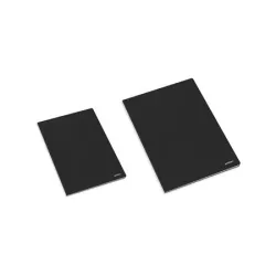 AMBAR Füzet, tűzött, A4, sima, 80 lap, AMBAR "Classic", fekete