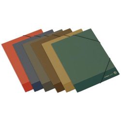 AMBAR Gumis mappa, karton, A/4, AMBAR "Kraft", vegyek színek