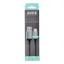   AVAX Töltőkábel, USB-A - USB-C, 1,5 m, AVAX "CB301G", acélszürke