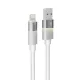   AVAX Töltőkábel, USB-A - lightning (Apple), 1 m, AVAX "CB310 Glowy", fehér