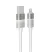 AVAX Töltőkábel, USB-A - lightning (Apple), 1 m, AVAX "CB310 Glowy", fehér