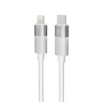   AVAX Töltőkábel, USB-A - lightning (Apple), 27W, 1 m, AVAX "CB314 Glowy", fehér