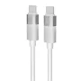   AVAX Töltőkábel, USB-C - USB-C, 60W, 1 m, AVAX "CB316 Glowy", fehér