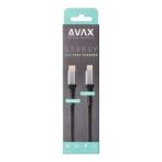   AVAX Töltőkábel, USB-C - USB-C, 27W, 1 m, AVAX "CB316 Glowy", fehér