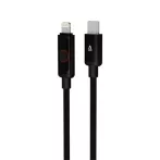   AVAX Töltőkábel, USB-C - lightning (Apple), 27W, 1 m, AVAX "CB651 Pulsey", szürke