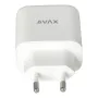   AVAX Hálózati töltő, GaN, USB-A + USB-C, AVAX "CH360 Speedy", fehér