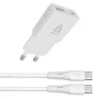   AVAX Hálózati töltő + USB-C - USB-C kábel, 1,5 m,  AVAX "CH6413", fehér
