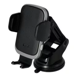 AVAX Autós töltő, vezeték nélküli, szellőzőrácsra/szélvédőre, AVAX "WH601 Freely+", fekete