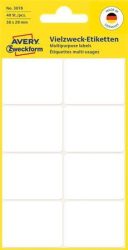 AVERY ZWECKFORM Etikett, 38x29 mm, kézzel írható, lekerekített sarkú, AVERY ZWECKFORM, 40 etikett/csomag AVERY ZWECKFORM Etikett, 38x29 mm, kézzel írható, lekerekített sarkú, AVERY ZWECKFORM, 40 etikett/csomag