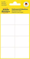 AVERY ZWECKFORM Etikett, 38x29 mm, kézzel írható, lekerekített sarkú, AVERY ZWECKFORM, 40 etikett/csomag