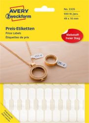 AVERY ZWECKFORM Árazócímke, 49x10 mm, AVERY ZWECKFORM, fehér AVERY ZWECKFORM Árazócímke, 49x10 mm, AVERY ZWECKFORM, fehér