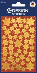 AVERY ZWECKFORM Matrica, 2 ív, 76x120 mm, AVERY ZWECKFORM, "Z-Design No.52806", arany csillagok AVERY ZWECKFORM Matrica, 2 ív, 76x120 mm, AVERY ZWECKFORM, "Z-Design No.52806", arany csillagok