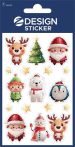   AVERY ZWECKFORM Matrica, 1 ív, 76x120 mm, AVERY ZWECKFORM, "Z-Design No.54478", karácsonyi figurák