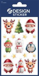 AVERY ZWECKFORM Matrica, 1 ív, 76x120 mm, AVERY ZWECKFORM, "Z-Design No.54478", karácsonyi figurák AVERY ZWECKFORM Matrica, 1 ív, 76x120 mm, AVERY ZWECKFORM, "Z-Design No.54478", karácsonyi figurák