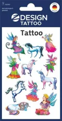 AVERY ZWECKFORM Matrica, tetoválás, 1 ív, 76x120 mm, AVERY ZWECKFORM, "Z-Design No.56390",  tündérek