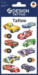 AVERY ZWECKFORM Matrica, tetoválás, 1 ív, 76x120 mm, AVERY ZWECKFORM, "Z-Design No.56685", autók