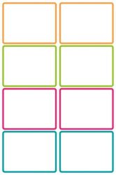 AVERY ZWECKFORM Címke, műanyag, iskolai, 46x33 mm, kézzel írható, AVERY ZWECKFORM, színes, 16 címke/csomag