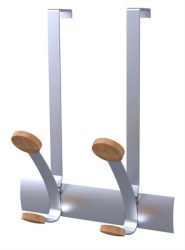 ALBA Ruhafogas, ajtóra helyezhető, fém, 2db akasztóval, ALBA, ezüst ALBA Ruhafogas, ajtóra helyezhető, fém, 2db akasztóval, ALBA, ezüst