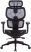 . Irodai forgószék, hálós ülőlap és háttámla, fekete műanyag lábkereszt, "Humantech", fekete