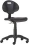   . Munkaszék, gázliftes, háttámlás, műanyag ülőfelület és támla, "1290", fekete