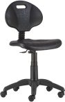 . Munkaszék, gázliftes, háttámlás, műanyag ülőfelület és támla, "1290", fekete . Munkaszék, gázliftes, háttámlás, műanyag ülőfelület és támla, "1290", fekete